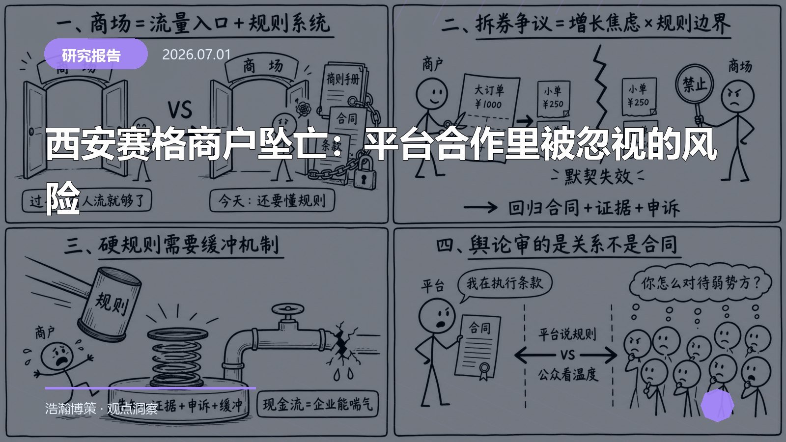 西安赛格商户坠亡：平台合作里被忽视的风险