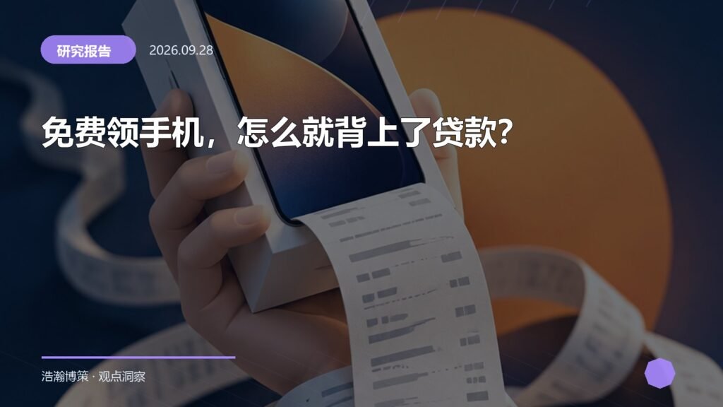 免费领手机，怎么就背上了贷款？